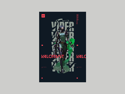 VALORANT - VIPER branding identity keyart marketing posters riotgames series typogaphy valorant