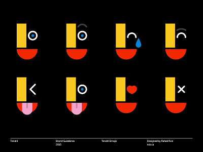 Tendril Emoji branding design design studio emoji face identity logo museo poster design system tendril