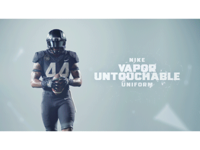 Nike Football Vapor Untouchable Uniform animation athlete design direction football mograph nike particles swoosh tech vapor