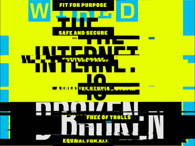 WIRED UK BROKEN animation brake broken glitch internet motion design toronto typography wired wireduk worship