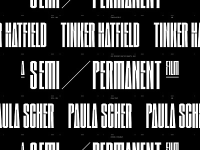 Semi Permanent 2018 bw condensed custom type design semi permanent titles typography