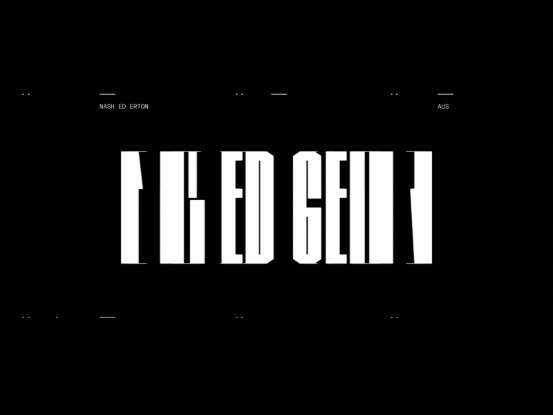 Semi Permanent 2018 animation bw custom type gif semi permanent sydney titles typography