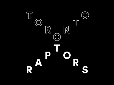 TORONTO RAPTORS basketball bw champs gif graphic design motion motion design nba toronto toronto raptors typography