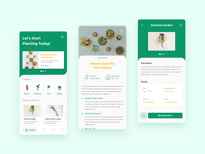 Plants Shop - Homescreen & Details Exploration