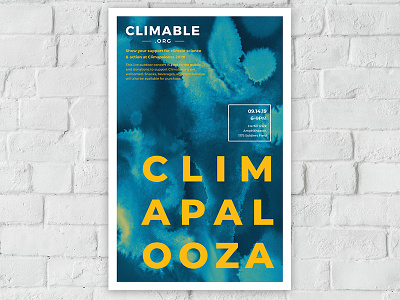 Climable Event Poster branding illustration poster poster design print typography