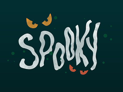 Weekly Warmup: Spooky color palette illustration illustrator photoshop typography vector
