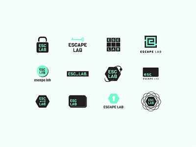 Escape Lab Logo Sketches