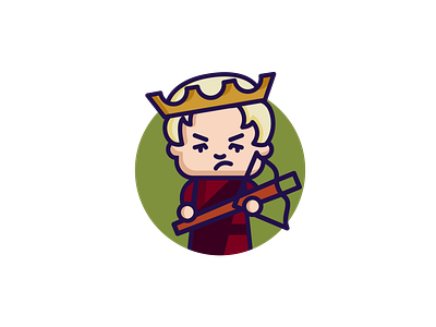 Joffrey Baratheon - Game of Thrones a dance with dragons adobe illustrator cersei character character design character illustration chibi crossbow dribbble game of thrones illustration lannister lannisters minimal the storm of swords the winds of winter the world of ice fire westeros