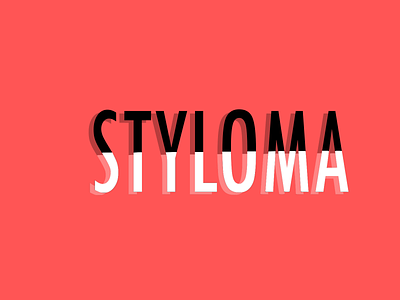 Styloma Text Logo akibrk branding logos minimal typography