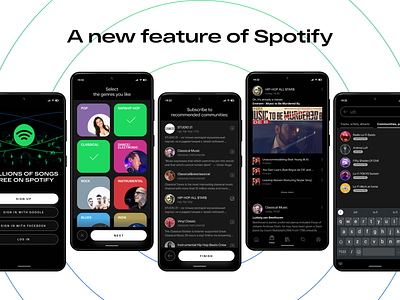 A new feature of Spotify app cinema4d design figma mobile music ui web