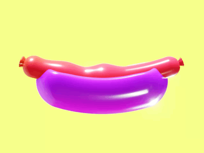 Hot dog dance🌭 3d 3danimation air animation art balloon dog food hotdog motion render