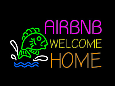 Airbnb Main Lobby Sign