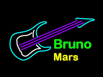 Bruno Mars neon