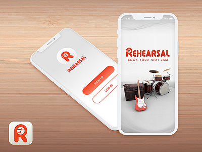 Rehearsal App on Iphone X app graphic design gui iphone mobile music product design ui ux