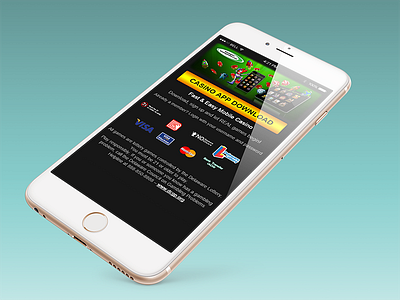 Casino App Mobile Landing Page