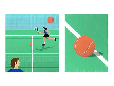 Tennis time design illustration