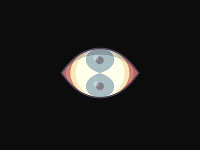 Double Vision affinitydesigner design eye eyeball flat illustration vector