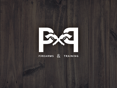 PNP Firearms & Training adobe adobeillustrator firearm logo logodesign revolver vector
