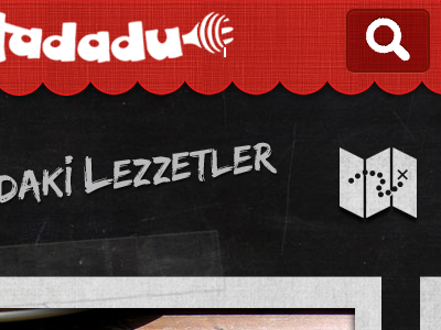 Tadadu - Activity Page black blackboard ios iphone iphone app map button red seach button tadadu ui