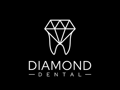 Diamond Dental branding dental dental care dental clinic dental logo design icon logo vector