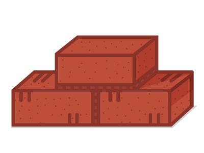 Bricks bricks honor roll icons illustration rough draft set
