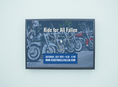 Ride for All Fallen Poster advertisement advertising graphic design graphic designer poster design