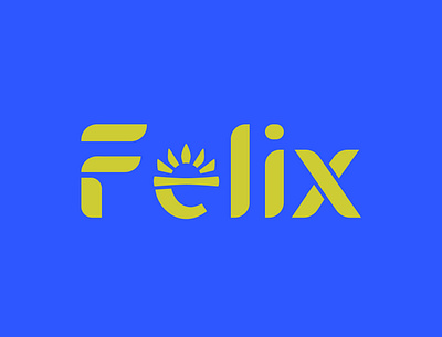 Felix-Logo brand identity branding clean clean energy design flat illustration illustrator logo typography vector