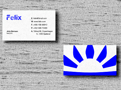 Felix-Business card brand identity branding business card business card mockup design icon illustration illustrator logo plant typography vector