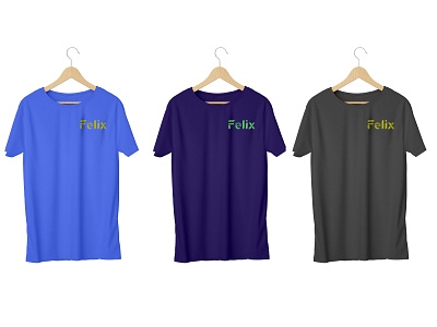 Felix-T-shirt brand identity branding design illustrator logo minimal photoshop stationery t shirt t shirt design typography vector