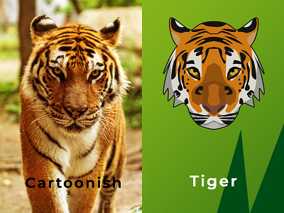 Cartoonish Tiger africa animal animals asia beauty brand identity design icon illustration logo protect tiger vector