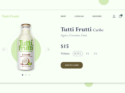 Online store for Tutti Frutti