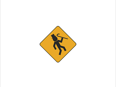 Caution app design icon illustration
