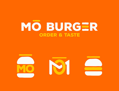 Mō Burger Restaurant Branding brand branding burger design illustration logo logo design restaurant