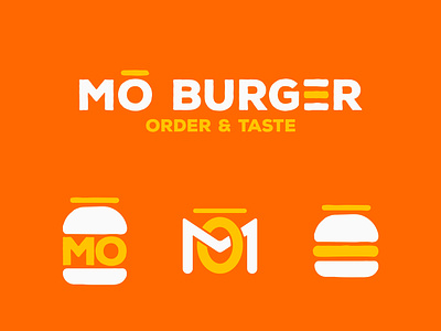 Mō Burger Restaurant Branding brand branding burger design illustration logo logo design restaurant