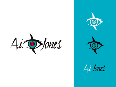 A.i Jones - Logotype brand branding branding and identity design eye graphic design logo logodesign logotype logotype design socialmedia typography vector