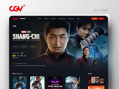 CGV Cinema - Redesign a Website design figma redesign ui web design