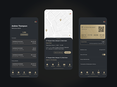 ST Rosyam Mart Membership App adobe app design illustration membership mobile points ui ux