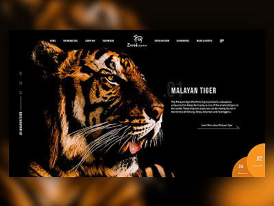 Malaysia Zoo Negara Header Redesign header redesign slider uidesign website zoo