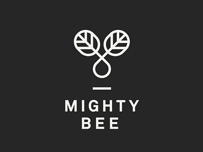 MightyBee brand identity graphic design logo