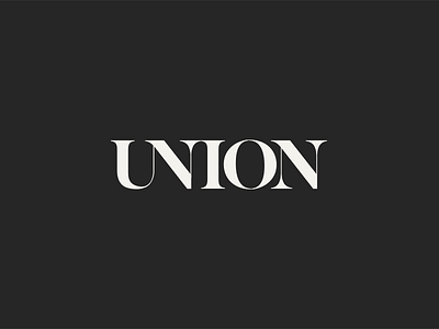 Union - private club in Soho, London graphic design logo london soho typography