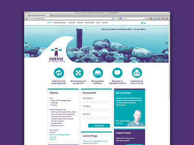 Odense Website cms coach coaching interface photography responsive ui website wordpress