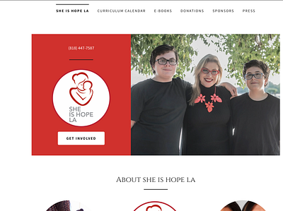SHE IS HOPE LA Non-Profit Branding branding illustration logo design typography vector webdesign