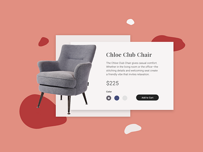 Daily UI - 033 - Customize Product adobexd clean daily33 dailyui dailyui33 dailyuichallenge design ecommerce furniture furniture store minimal ui weihuang