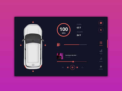 Daily UI - 034 - Car Interface