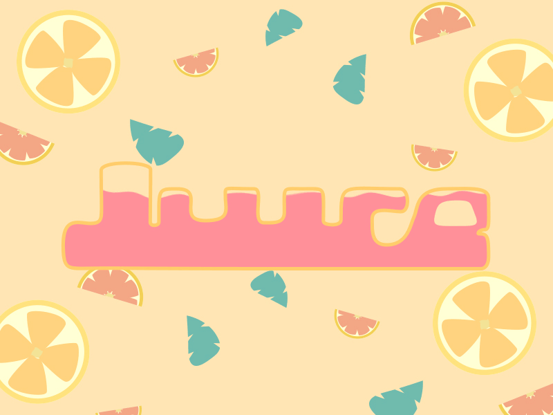 Summer Background aftereffects animation design gif grapefruit illustration juice letters orange summer summertime