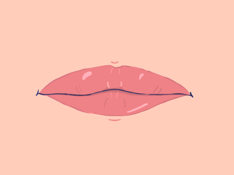 MWAAAAH! animation gif heart kiss kissing lips lipsync pink popup valentine day