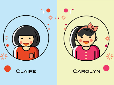 The sister icon app branding design flat icon identity illustration illustrator logo ui vector