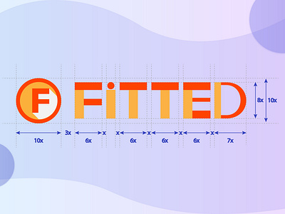Fitted app branding clean design flat icon identity illustration illustrator lettering logo minimal mobile typography ui
