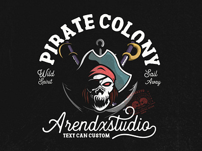 Pirate Colony | Vintage Graphic Skull