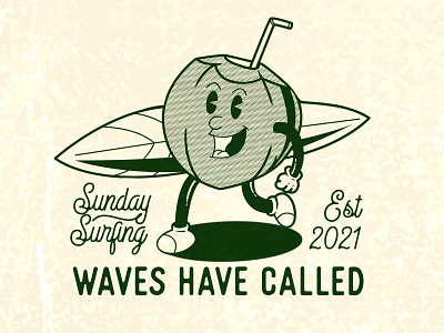 Sunday Surfing | Vintage Design T-shirt